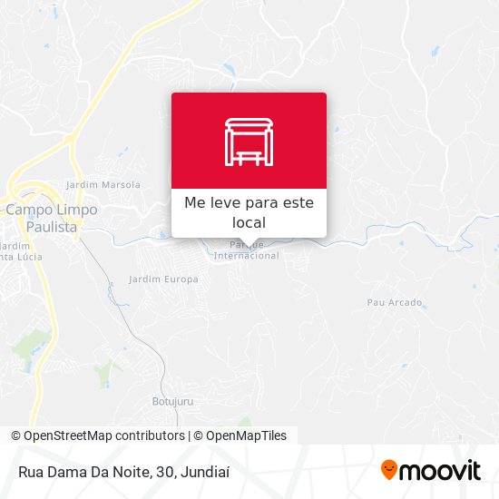 Rua Dama Da Noite, 30 mapa