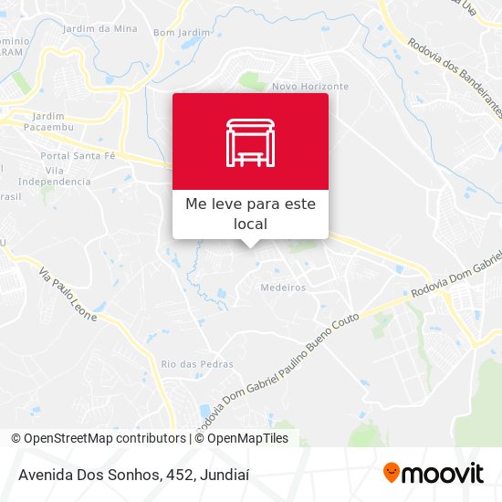 Avenida Dos Sonhos, 452 mapa