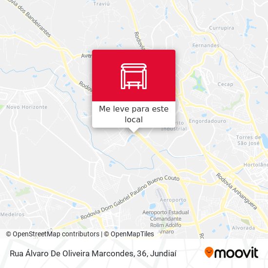 Rua Álvaro De Oliveira Marcondes, 36 mapa