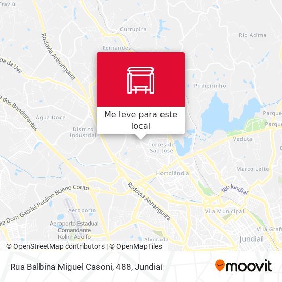 Rua Balbina Miguel Casoni, 488 mapa