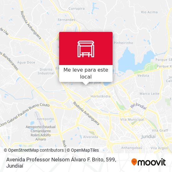 Avenida Professor Nelsom Álvaro F. Brito, 599 mapa