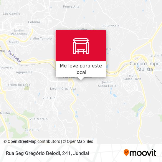 Rua Seg Gregório Belodi, 241 mapa