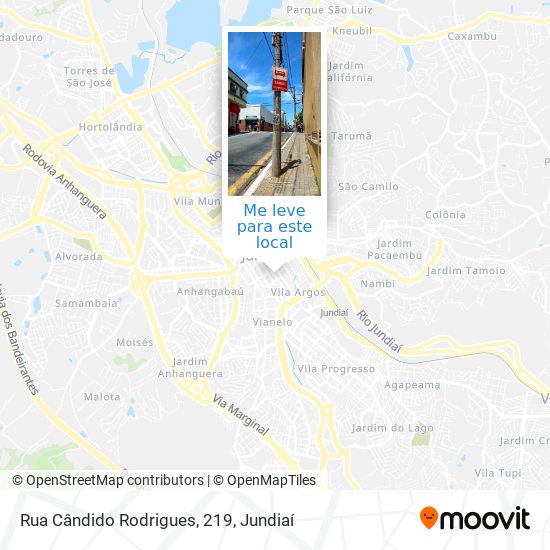 Rua Cândido Rodrigues, 219 mapa