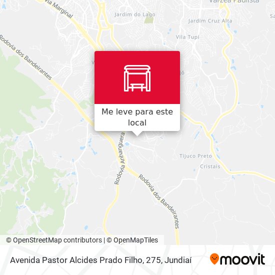 Avenida Pastor Alcides Prado Filho, 275 mapa