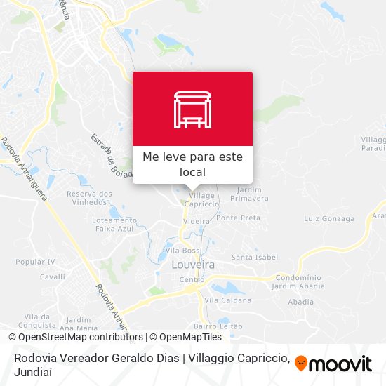 Rodovia Vereador Geraldo Dias | Villaggio Capriccio mapa