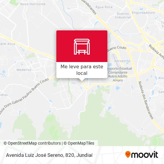 Avenida Luiz José Sereno, 820 mapa