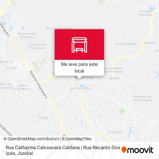 Rua Catharina Calssavara Caldana | Rua Recanto Dos Ipês mapa