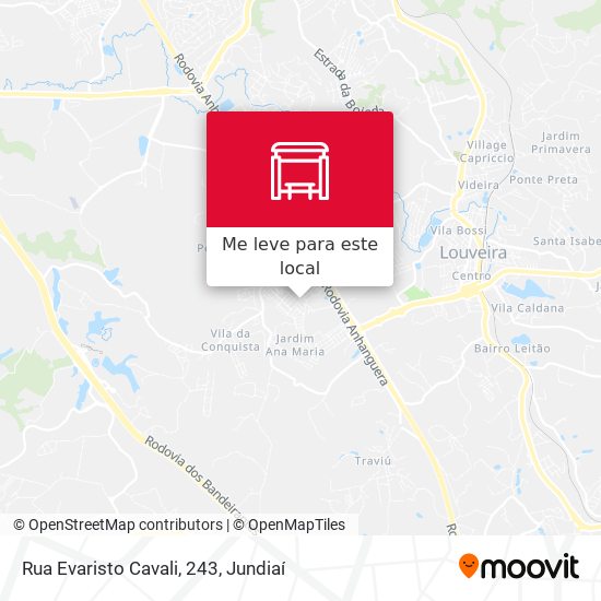 Rua Evaristo Cavali, 243 mapa