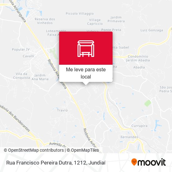 Rua Francisco Pereira Dutra, 1212 mapa