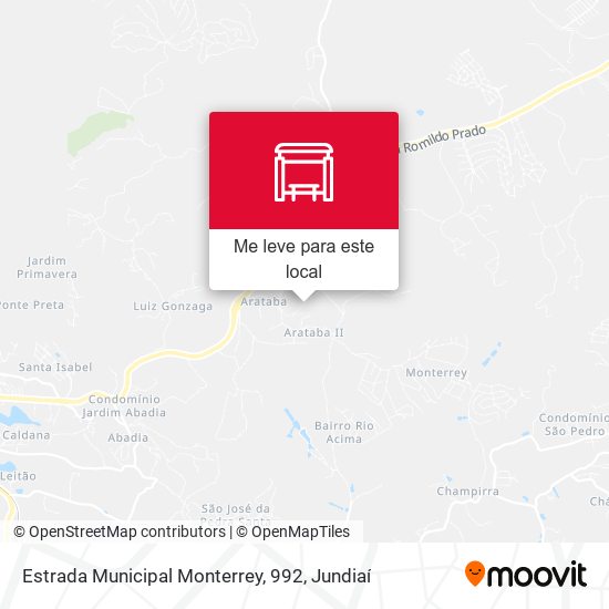 Estrada Municipal Monterrey, 992 mapa