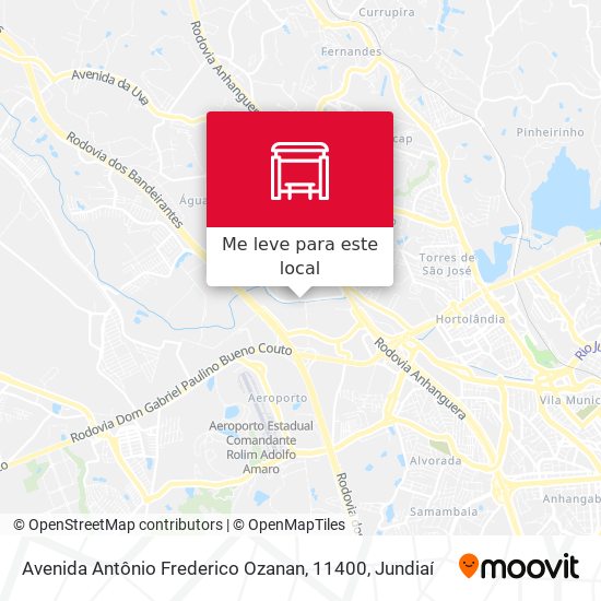 Avenida Antônio Frederico Ozanan, 11400 mapa