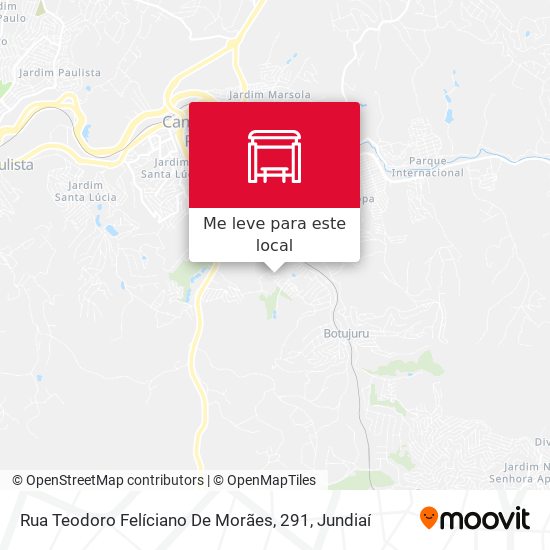 Rua Teodoro Felíciano De Morães, 291 mapa