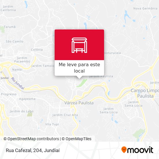 Rua Cafezal, 204 mapa