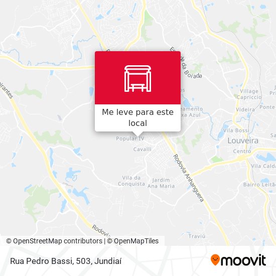 Rua Pedro Bassi, 503 mapa