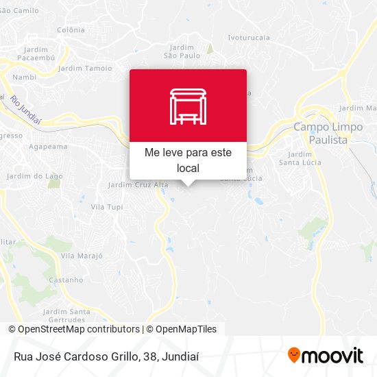 Rua José Cardoso Grillo, 38 mapa