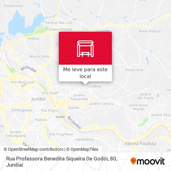 Rua Professora Benedita Siqueira De Godói, 80 mapa