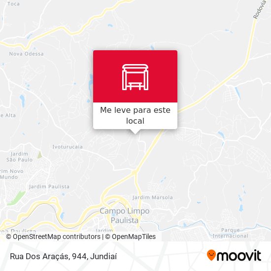 Rua Dos Araçás, 944 mapa