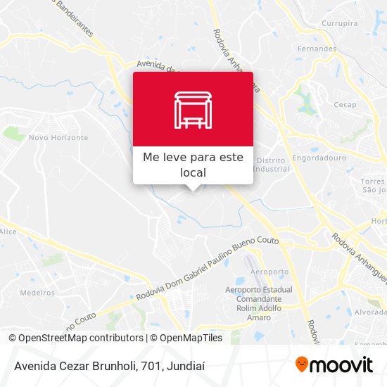 Avenida Cezar Brunholi, 701 mapa