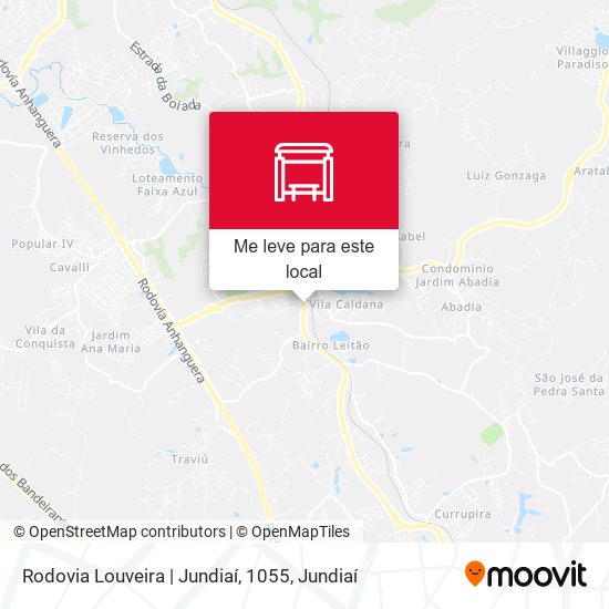Rodovia Louveira | Jundiaí, 1055 mapa