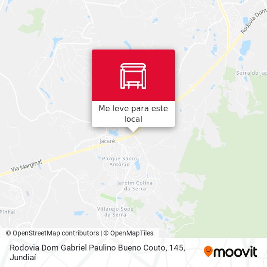 Rodovia Dom Gabriel Paulino Bueno Couto, 145 mapa