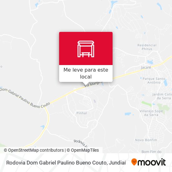 Rodovia Dom Gabriel Paulino Bueno Couto mapa