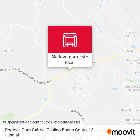 Rodovia Dom Gabriel Paulino Bueno Couto, 13 mapa