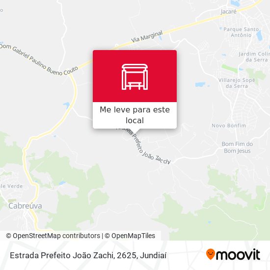 Estrada Prefeito João Zachi, 2625 mapa