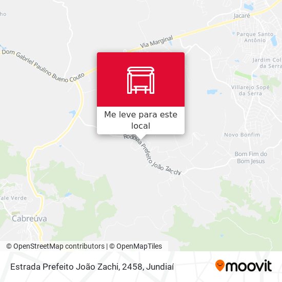 Estrada Prefeito João Zachi, 2458 mapa