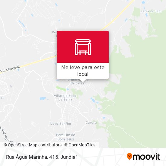 Rua Água Marinha, 415 mapa
