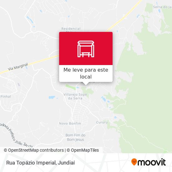 Rua Topázio Imperial mapa