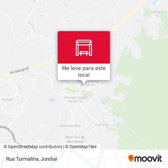 Rua Turmalina mapa