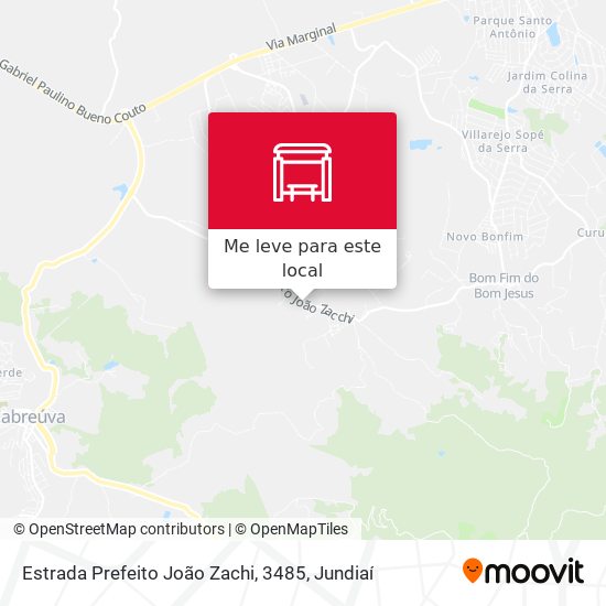 Estrada Prefeito João Zachi, 3485 mapa