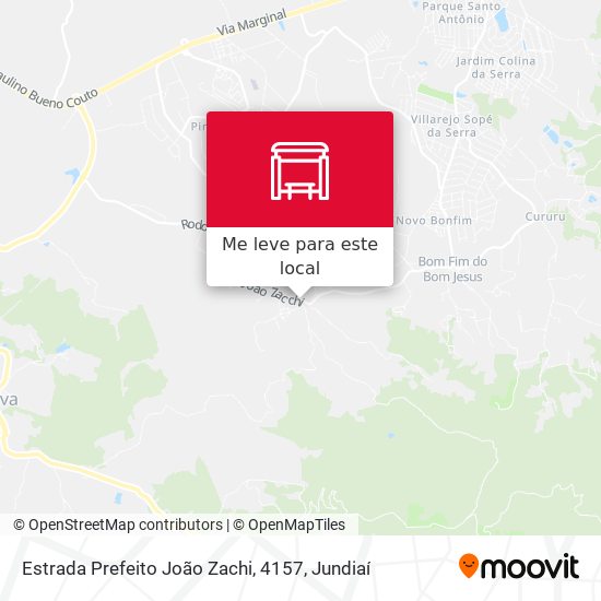 Estrada Prefeito João Zachi, 4157 mapa