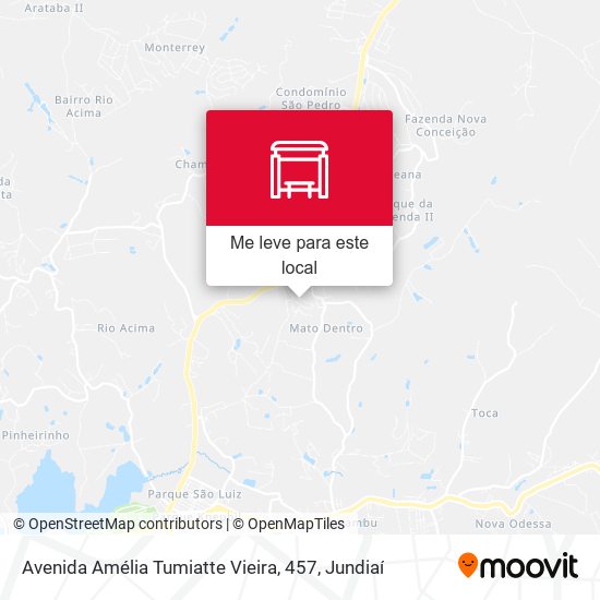 Avenida Amélia Tumiatte Vieira, 457 mapa