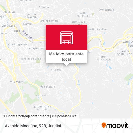 Avenida Macaúba, 929 mapa