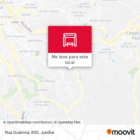 Rua Guarova, 800 mapa