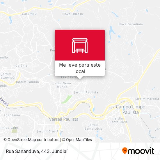 Rua Sananduva, 443 mapa