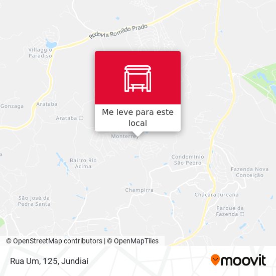 Rua Um, 125 mapa
