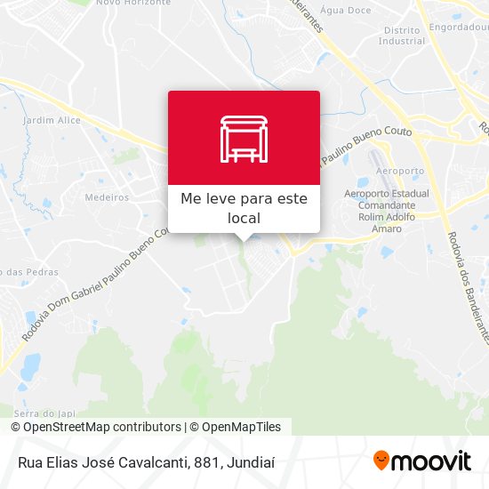 Rua Elias José Cavalcanti, 881 mapa