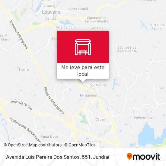 Avenida Luís Pereira Dos Santos, 551 mapa