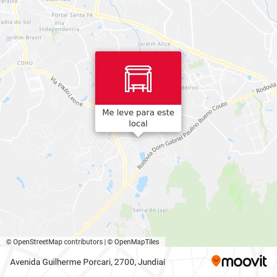 Avenida Guilherme Porcari, 2700 mapa