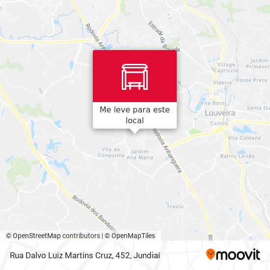 Rua Dalvo Luiz Martins Cruz, 452 mapa