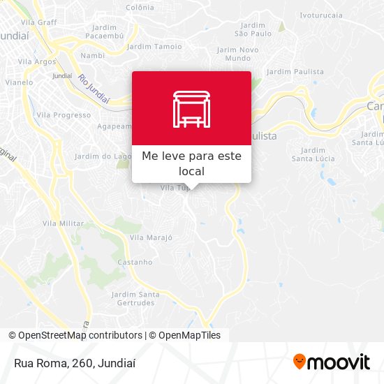Rua Roma, 260 mapa