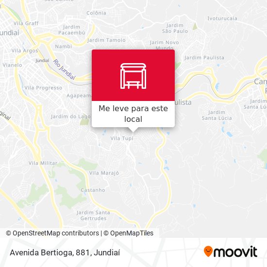 Avenida Bertioga, 881 mapa