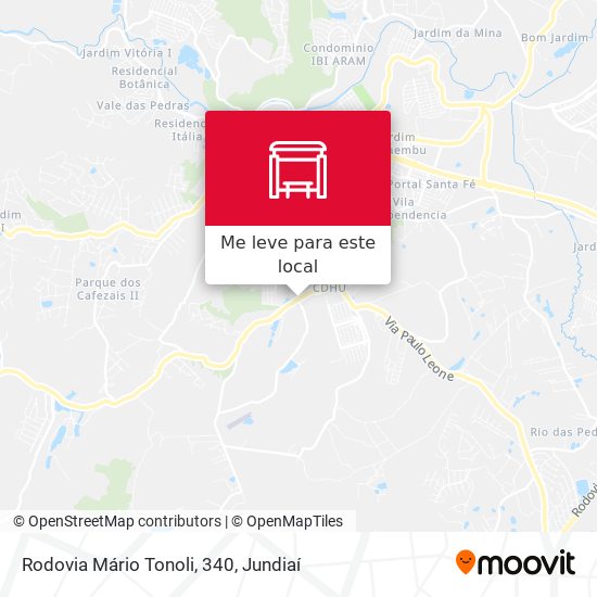 Rodovia Mário Tonoli, 340 mapa