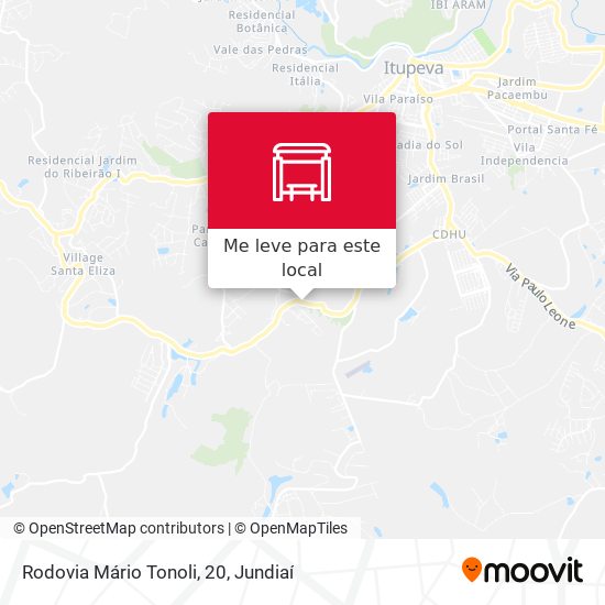Rodovia Mário Tonoli, 20 mapa