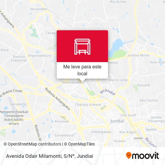 Avenida Odair Milamonti, S/Nº mapa