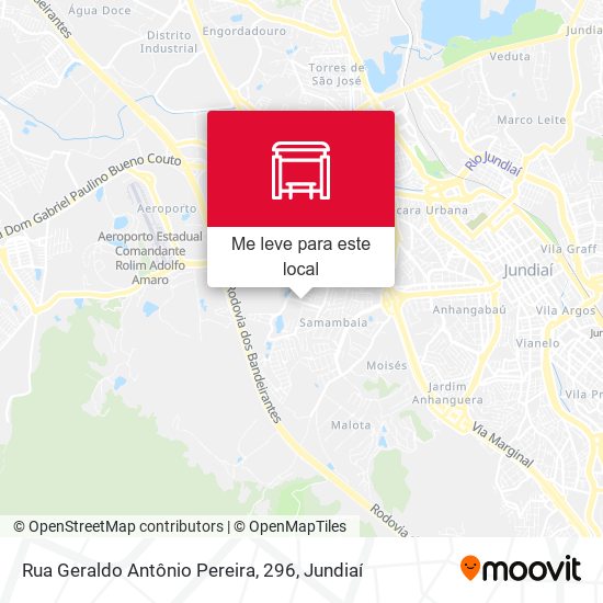 Rua Geraldo Antônio Pereira, 296 mapa