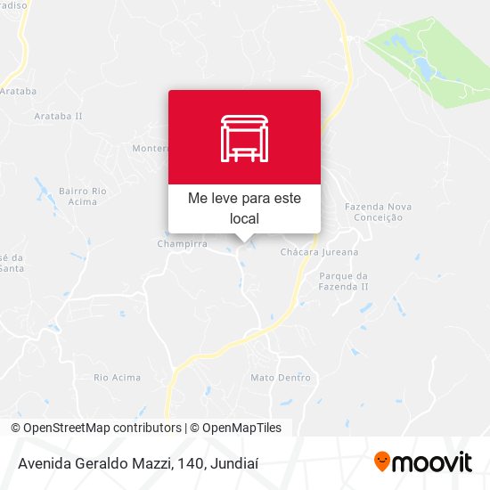 Avenida Geraldo Mazzi, 140 mapa