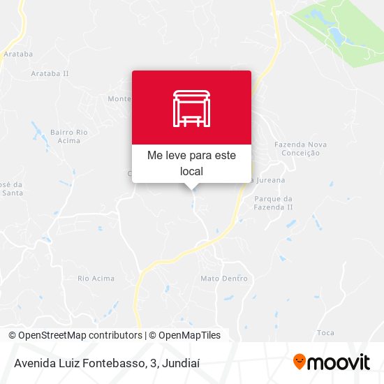 Avenida Luiz Fontebasso, 3 mapa